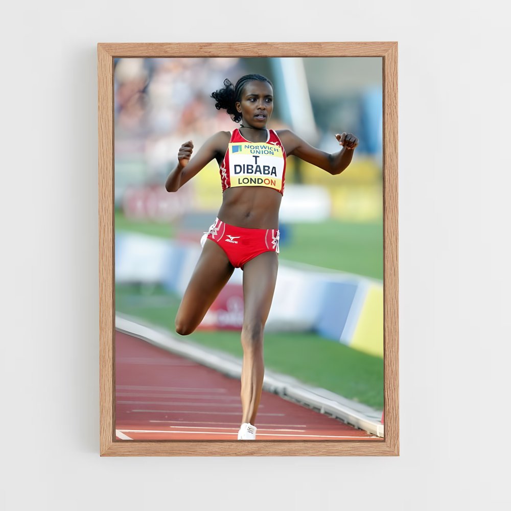 Poster Tirunesh dibaba – affiche Athlétisme (vue 4)